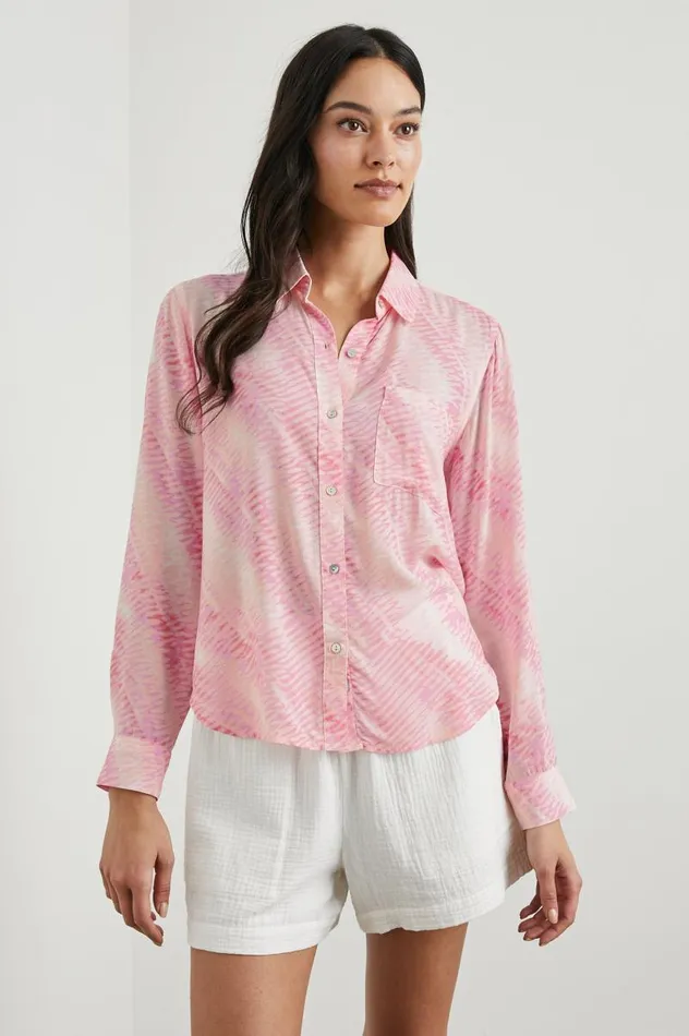 Rails Tops Women JOSEPHINE SHIRT Rose Reef