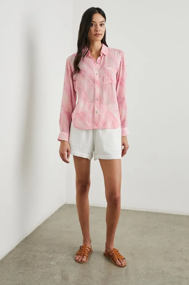Rails Tops Women JOSEPHINE SHIRT Rose Reef