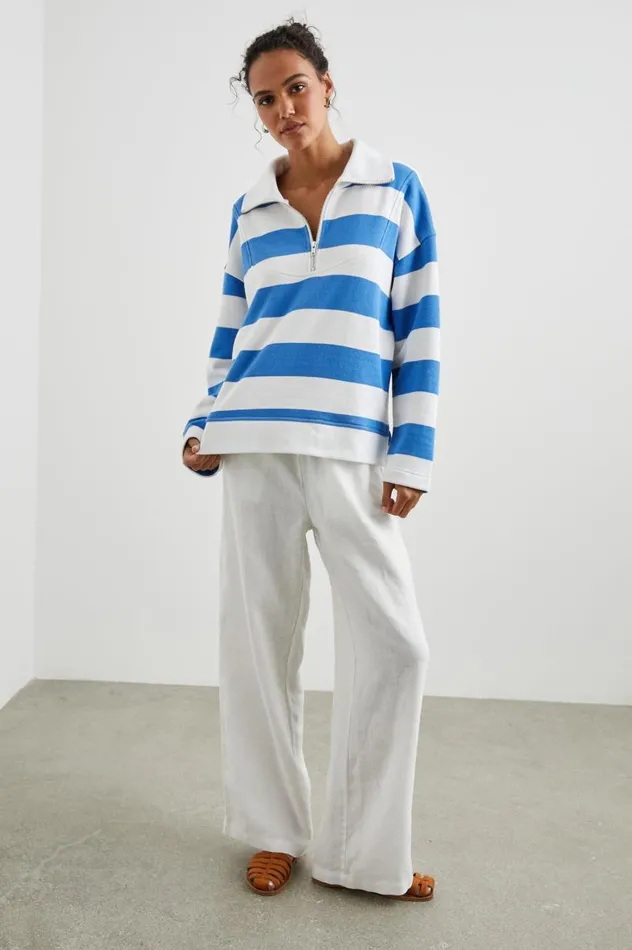 Rails Tops Women PARKER SWEATSHIRT Ocean Rugby Stripe