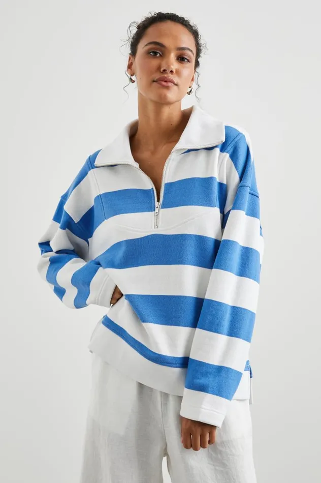 Rails Tops Women PARKER SWEATSHIRT Ocean Rugby Stripe