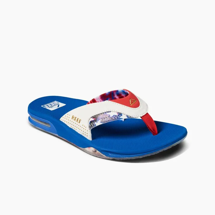 Reef Sandals Men Fanning Red White And Blue Reef Sandals Men Fanning Red White And Blue