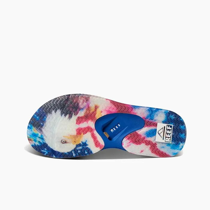 Reef Sandals Men Fanning Red White And Blue Reef Sandals Men Fanning Red White And Blue