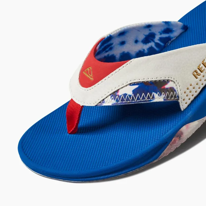 Reef Sandals Men Fanning Red White And Blue Reef Sandals Men Fanning Red White And Blue