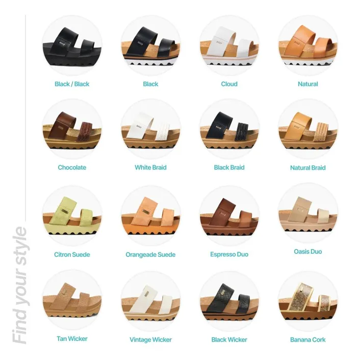 Reef Sandals Women Cushion Vista Hi Espresso Duo Reef Sandals Women Cushion Vista Hi Espresso Duo