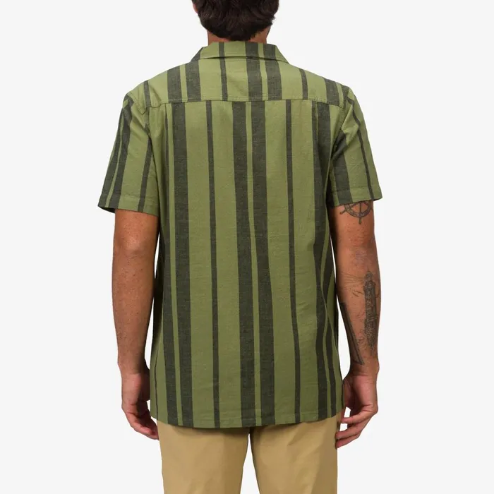 Reef TShirts and Shirts Men Angelo Short Sleeve Camp Shirt Olivine Reef TShirts and Shirts Men Angelo Short Sleeve Camp Shirt Olivine