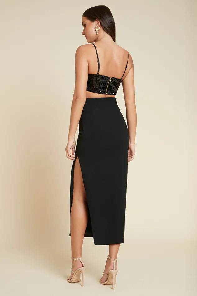 Runaway The Label Crops Shop LOLA CROP TOP 8211 BLACK