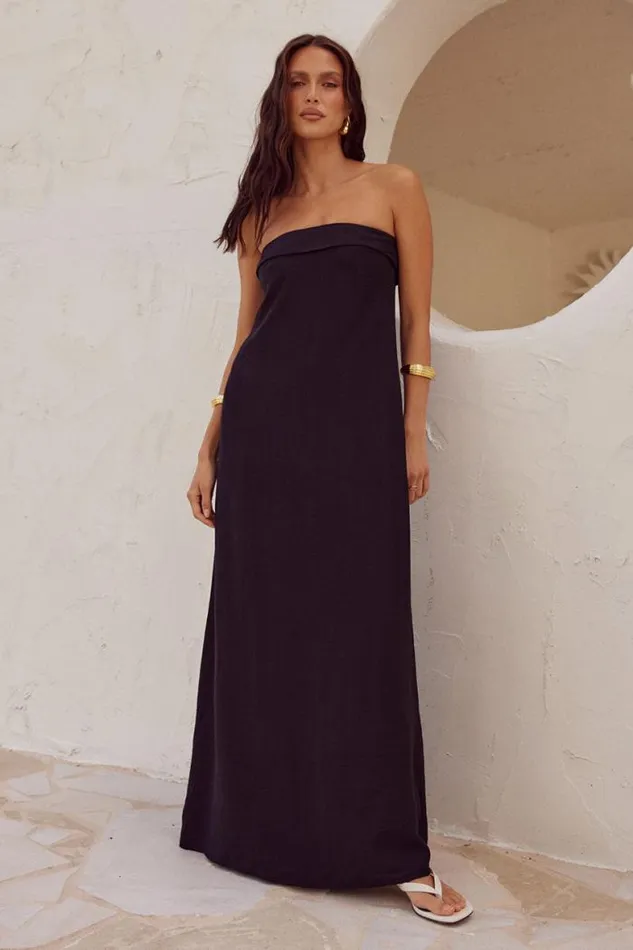 Runaway The Label Maxi Shop SAPHIRA MAXI DRESS 8211 BLACK
