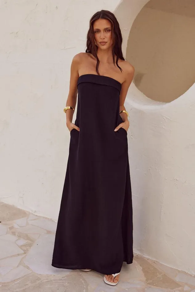 Runaway The Label Maxi Shop SAPHIRA MAXI DRESS 8211 BLACK