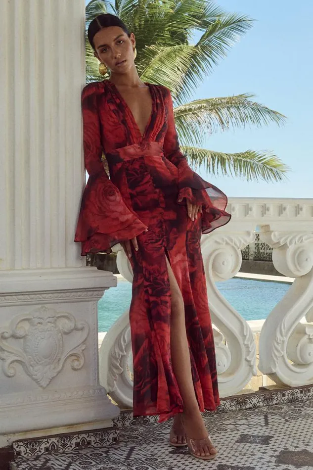 Runaway The Label Maxi Shop SARI MAXI DRESS 8211 GIOVANA PRINT