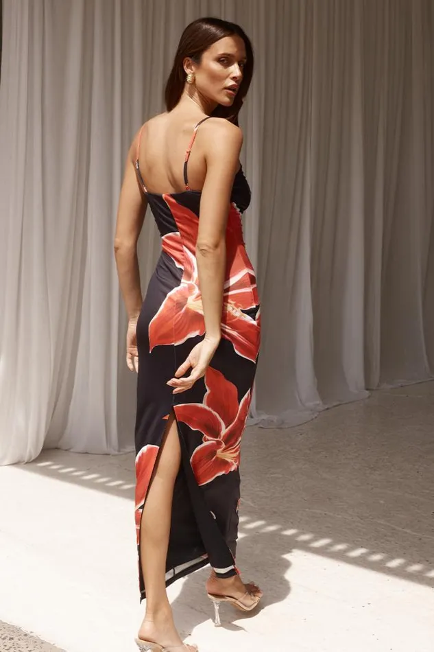 Runaway The Label Midi Shop DEIA MIDI DRESS 8211 BLACK LILY