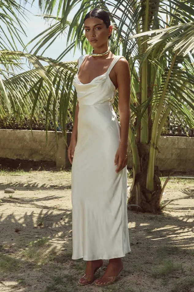 Runaway The Label Midi Shop HAVANNA MIDI DRESS 8211 IVORY