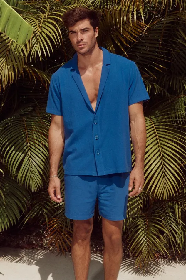 Runaway The Label Sets Menswear POOLSIDE SHIRT 8211 BLUE