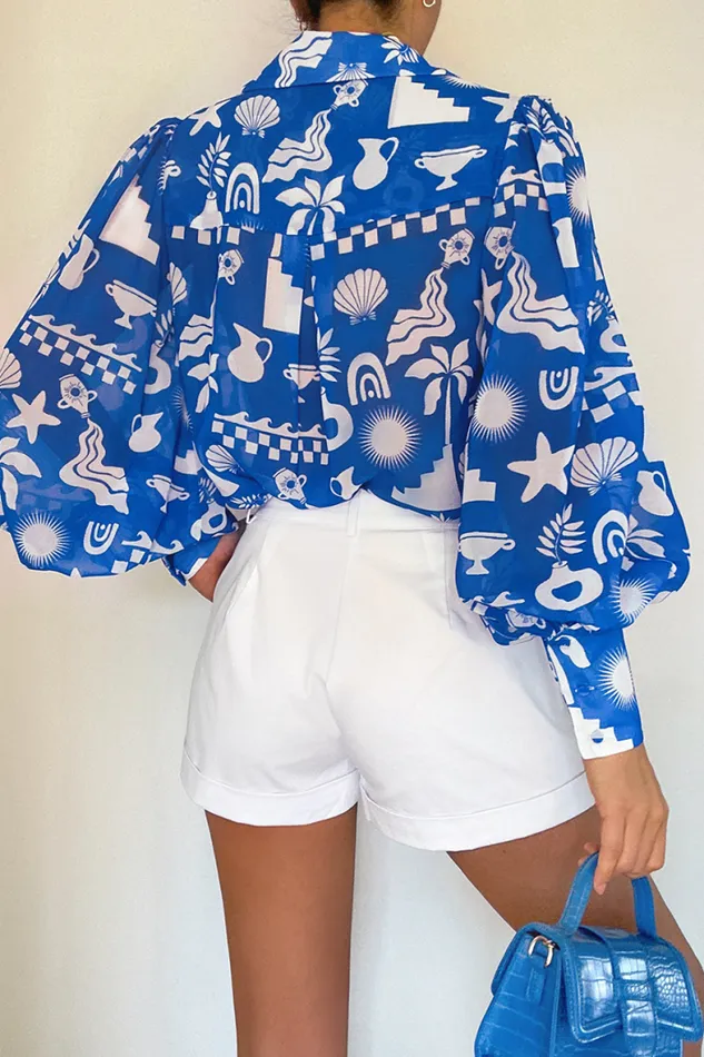 Runaway The Label Shirts and Blouses Shop FLEETWOOD BLOUSE 8211 COVE BLUE Runaway The Label Shirts and Blouses Shop FLEETWOOD BLOUSE 8211 COVE BLUE