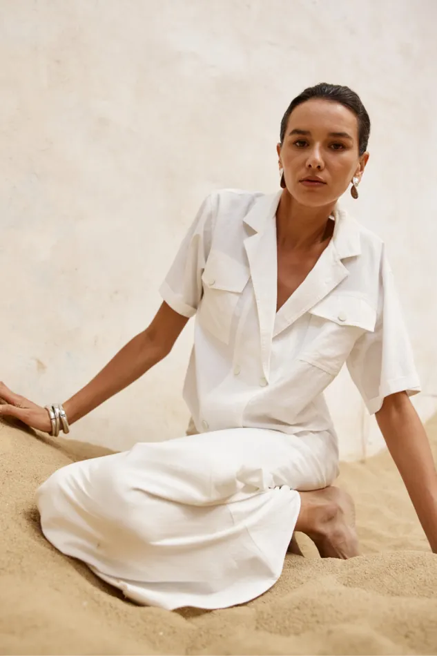 Runaway The Label Shirts and Blouses Shop VERONA SHIRT 8211 WHITE
