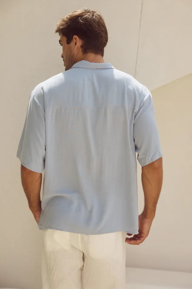 Runaway The Label Shirts Menswear JAYDEN SHIRT 8211 BLUE