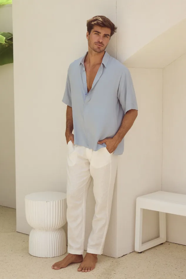 Runaway The Label Shirts Menswear JAYDEN SHIRT 8211 BLUE