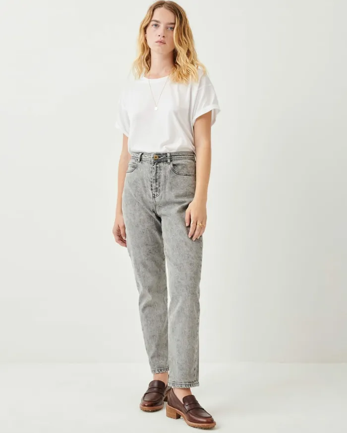 Sessn Womens Denim Momon o Snow Black Popular
