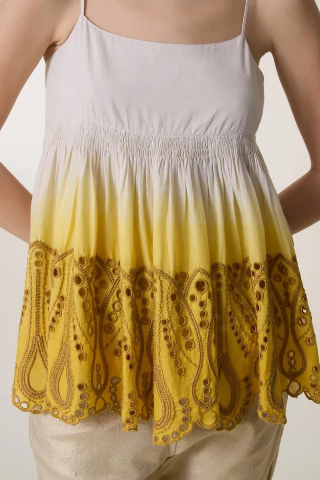 Shirts and Blouses Women Leon and Harper Cidji TandD Top Mustard