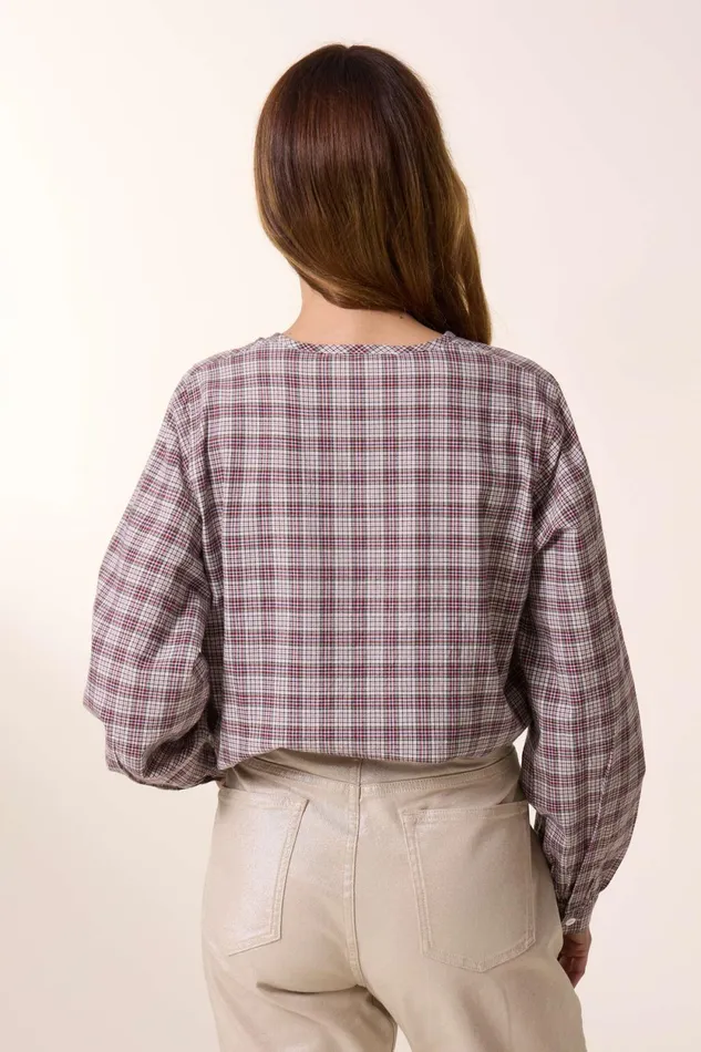 Shirts and Blouses Women Leon and Harper Colina Check Blouse Multico