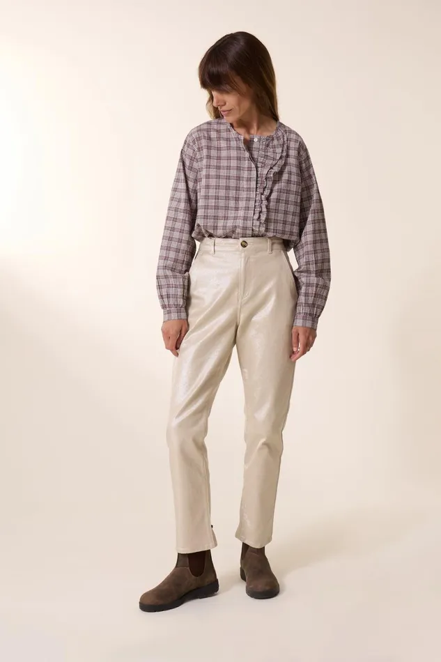 Shirts and Blouses Women Leon and Harper Colina Check Blouse Multico