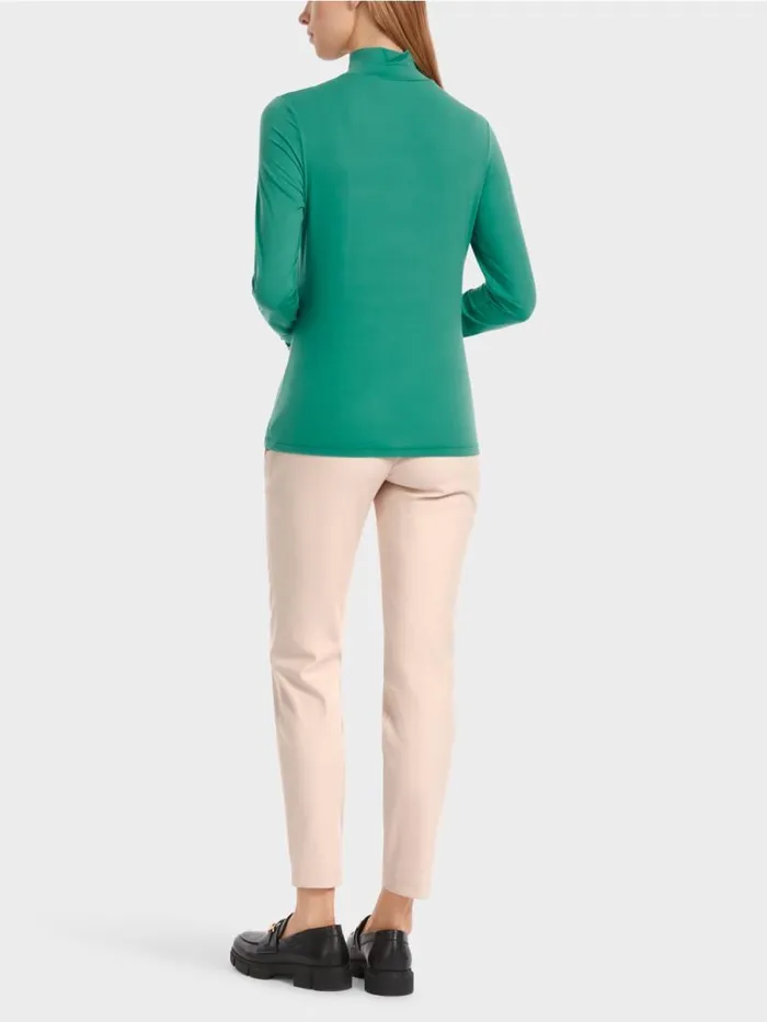 Shirts and Tops Damen Marc Cain LangarmShirt Mit Stehkragen Enamel