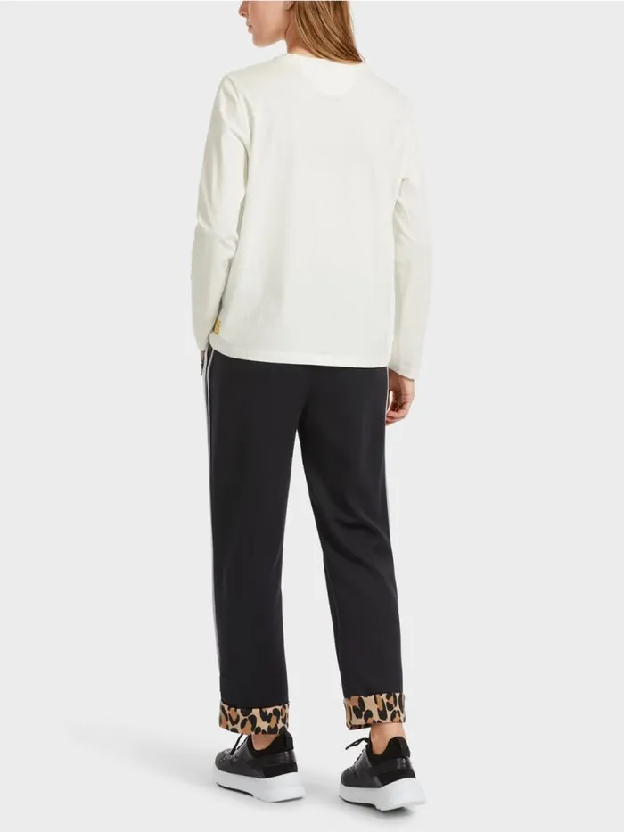 Shirts and Tops Damen Marc Cain Longsleeve 034Rethink Together034 Offwhite