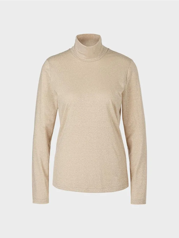 Shirts and Tops Damen Marc Cain Longsleeve Mit Lurex Soft Blossom