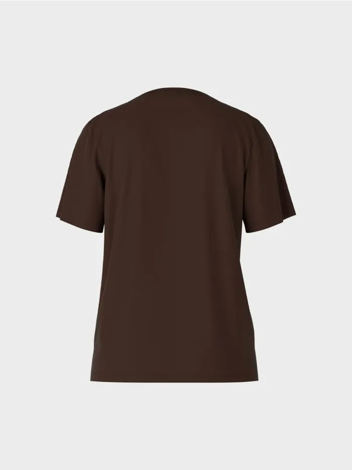 Shirts and Tops Damen Marc Cain TShirt Mit Weitem CrewNeck Dark Wood