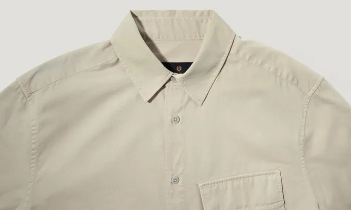 Shirts Men Belstaff Scale Shirt Stone Beige Shirts Men Belstaff Scale Shirt Stone Beige