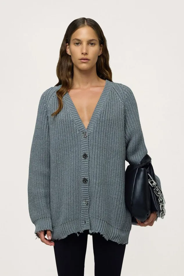 Shop Simon Miller KNITWEAR Arco Sweater Heather Grey