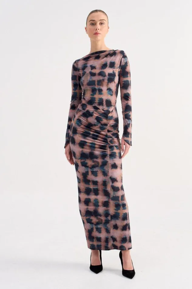 Shop SUBOO Dresses Shibori Long Sleeve Maxi Dress