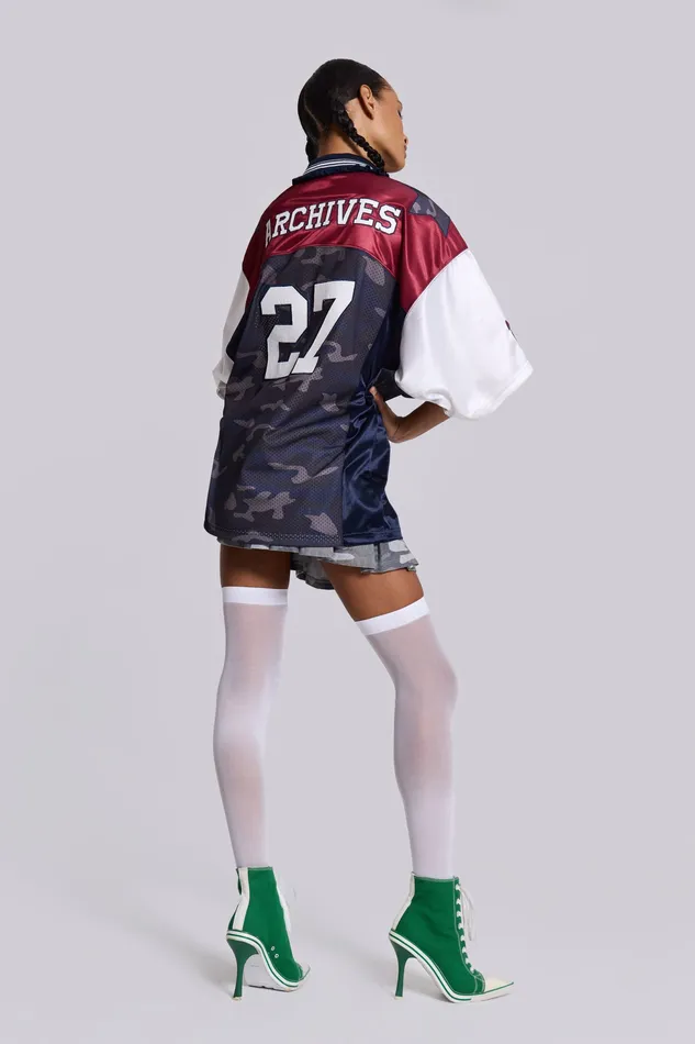 Shop Touchdown Collar Football Shirt Women Tops Jaded London Shop Touchdown Collar Football Shirt Women Tops Jaded London