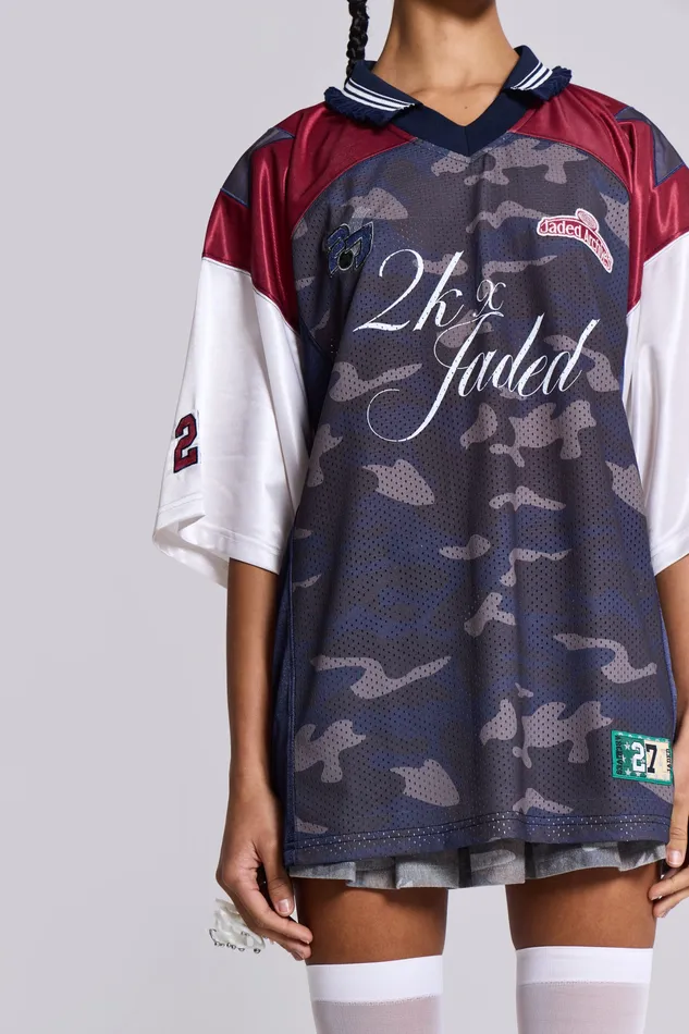 Shop Touchdown Collar Football Shirt Women Tops Jaded London Shop Touchdown Collar Football Shirt Women Tops Jaded London