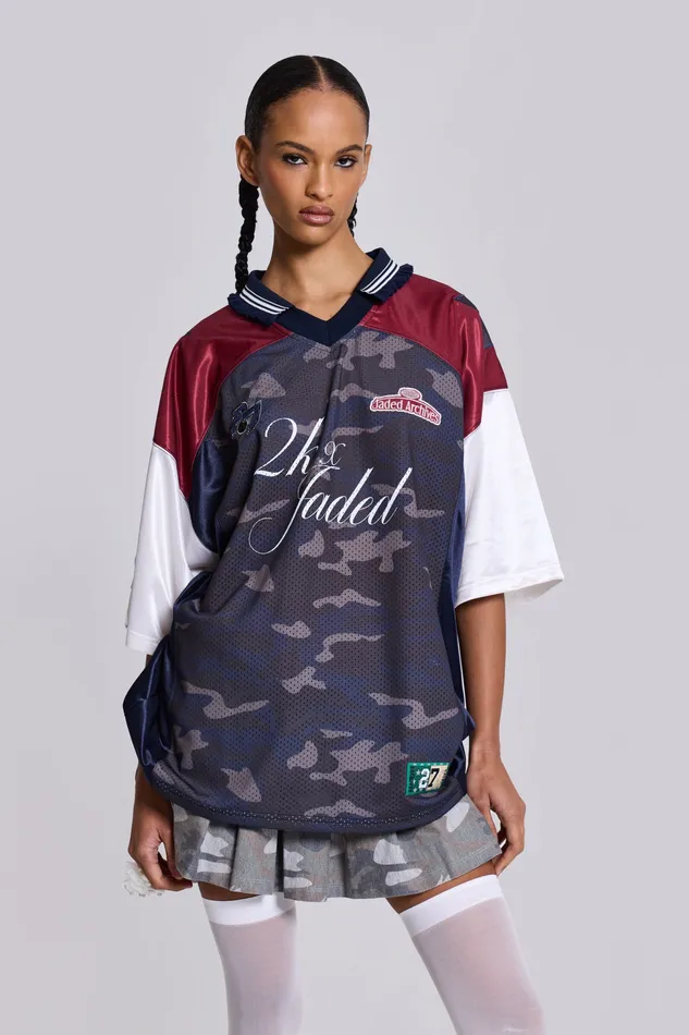 Shop Touchdown Collar Football Shirt Women Tops Jaded London Shop Touchdown Collar Football Shirt Women Tops Jaded London