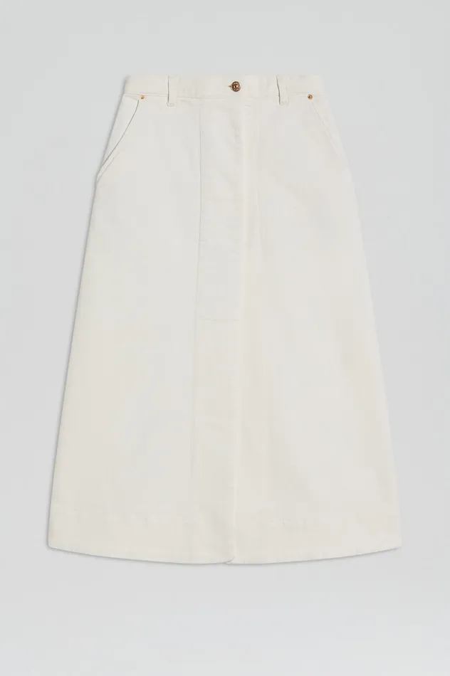 Skirts Women Scanlan Theodore DENIM SKIRT NATURAL115 Skirts Women Scanlan Theodore DENIM SKIRT NATURAL115