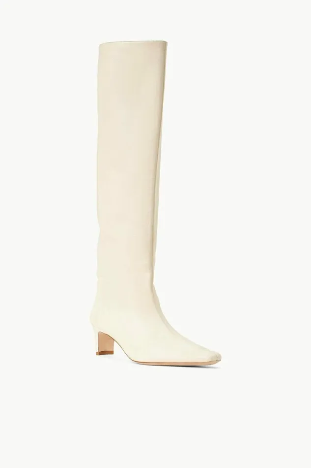 STAUD Boots WALLY BOOT Cream 8211 Women STAUD Boots WALLY BOOT Cream 8211 Women