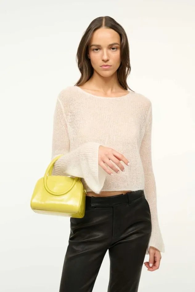 STAUD Clutches and Handhelds MAUDE MINI BOWLER BAG Pear 8211 Women STAUD Clutches and Handhelds MAUDE MINI BOWLER BAG Pear 8211 Women