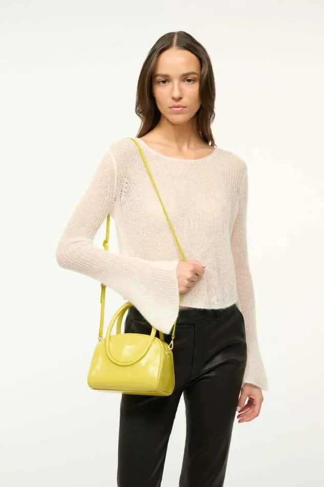 STAUD Clutches and Handhelds MAUDE MINI BOWLER BAG Pear 8211 Women STAUD Clutches and Handhelds MAUDE MINI BOWLER BAG Pear 8211 Women