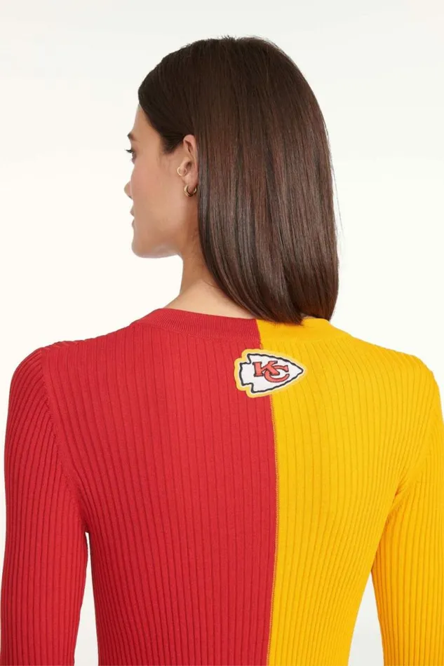 STAUD Dresses THE NFL SHOKO SWEATER Kansas City Chiefs 8211 Women STAUD Dresses THE NFL SHOKO SWEATER Kansas City Chiefs 8211 Women