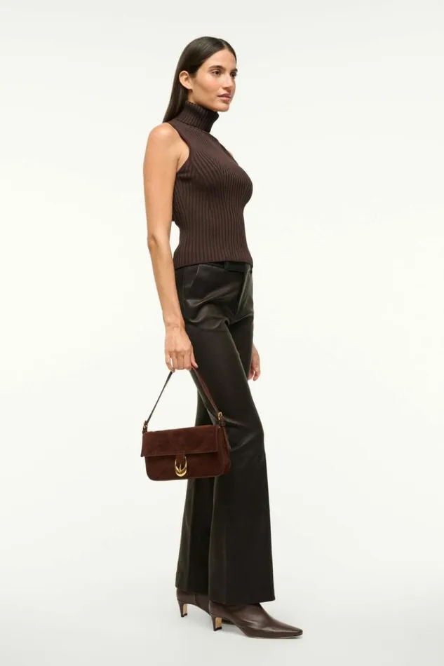 STAUD Shoulder HARLOW BAG Mahogany Suede 8211 Women STAUD Shoulder HARLOW BAG Mahogany Suede 8211 Women