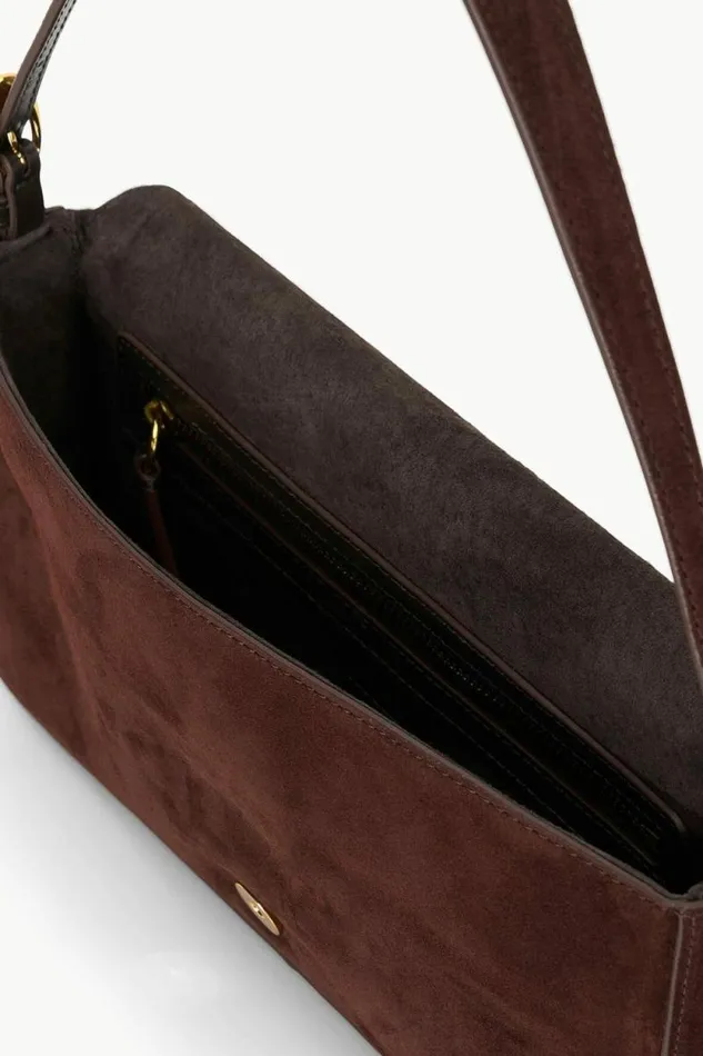 STAUD Shoulder HARLOW BAG Mahogany Suede 8211 Women STAUD Shoulder HARLOW BAG Mahogany Suede 8211 Women