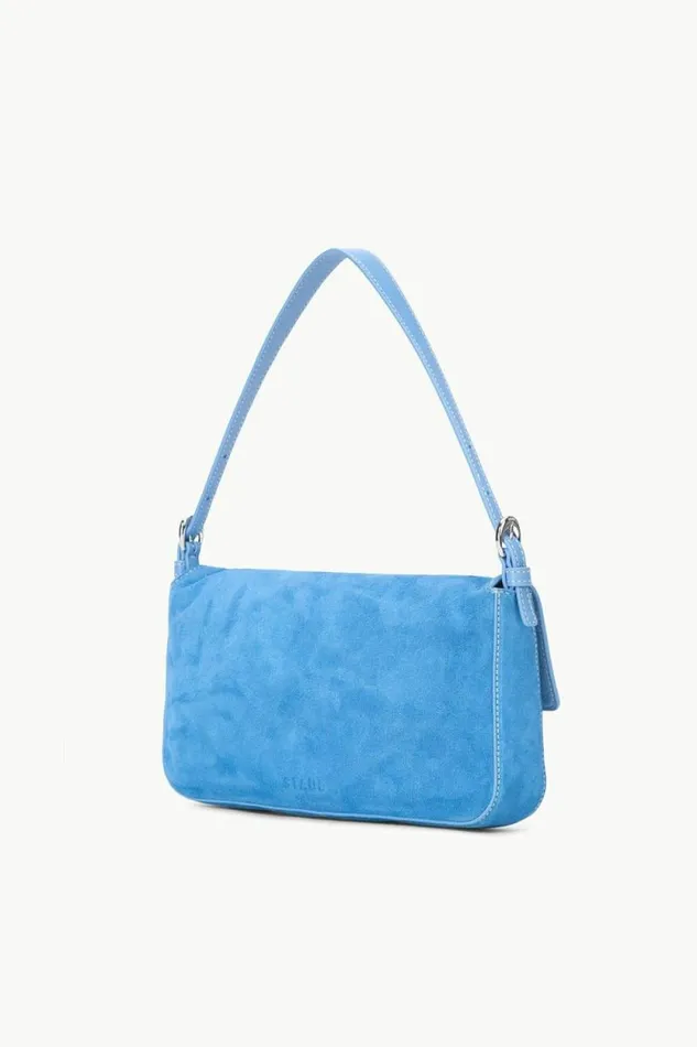 STAUD Shoulder HARLOW BAG Staud Blue Suede 8211 Women