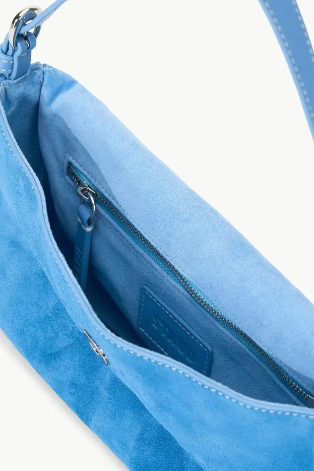 STAUD Shoulder HARLOW BAG Staud Blue Suede 8211 Women