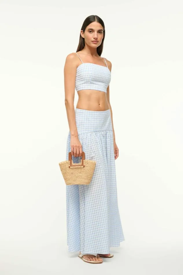STAUD Swim SHIRLEY RAFFIA MINI BUCKET Natural Tan 8211 Women