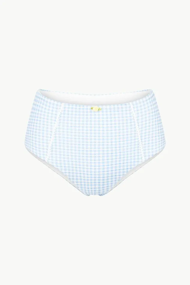 STAUD Swim WAILEA BIKINI BOTTOM Sky Micro Check 8211 Women