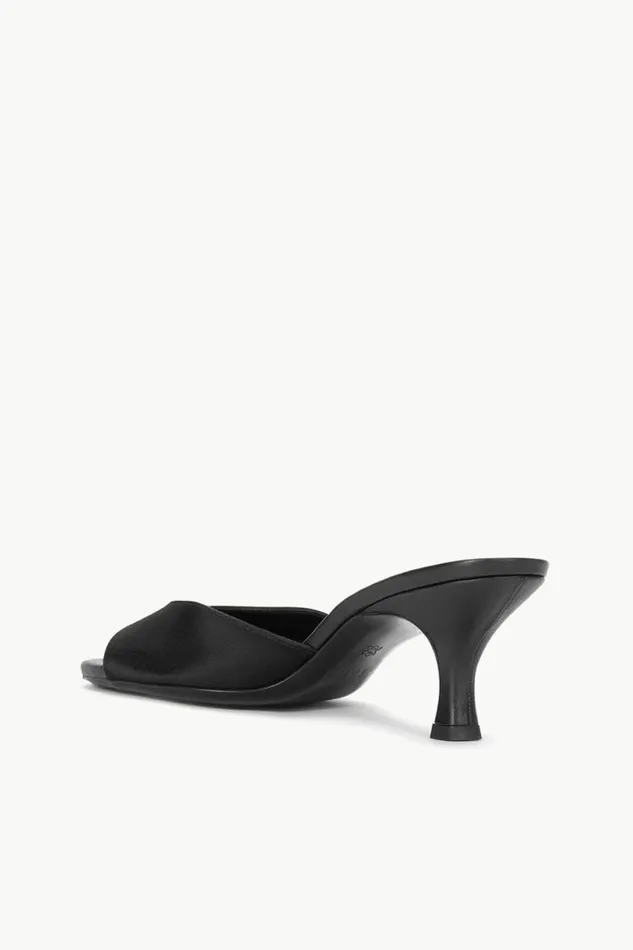 STAUD The Evening Edit BRIGITTE MULE Black Satin 8211 Women STAUD The Evening Edit BRIGITTE MULE Black Satin 8211 Women