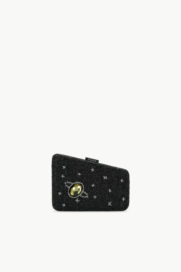 STAUD The Evening Edit CARMELLA BEADED CLUTCH Black Celestial 8211 Women