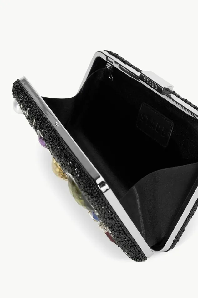 STAUD The Evening Edit CARMELLA BEADED CLUTCH Black Celestial 8211 Women