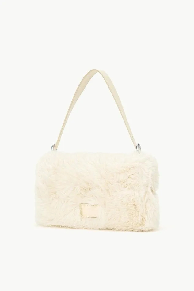 STAUD The Evening Edit HARLOW FAUX FUR BAG Cream 8211 Women STAUD The Evening Edit HARLOW FAUX FUR BAG Cream 8211 Women