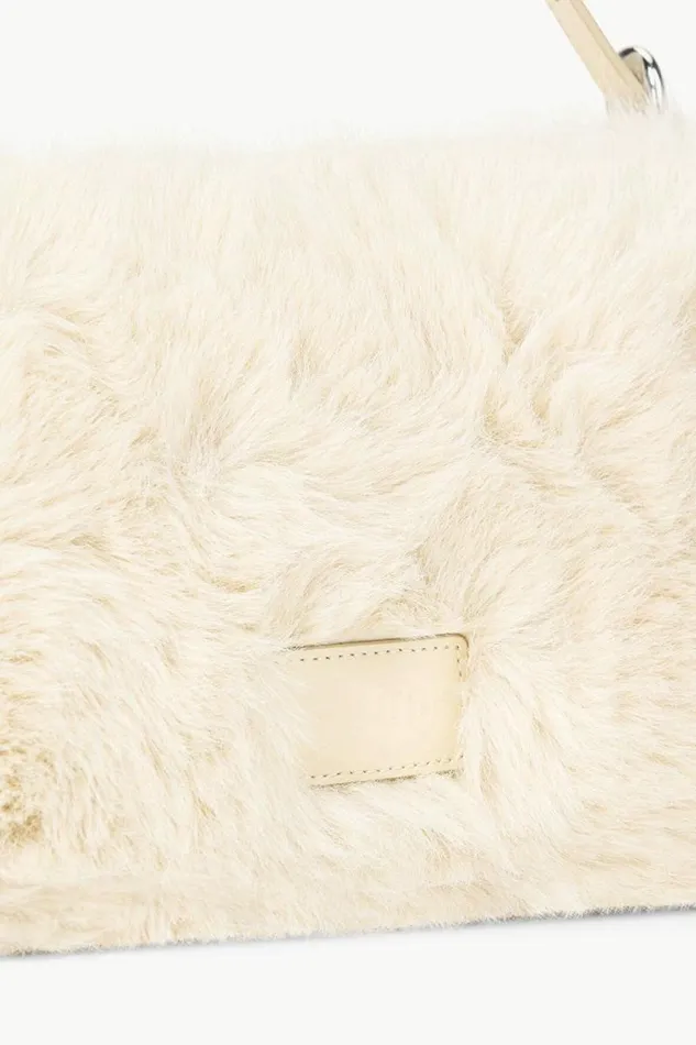 STAUD The Evening Edit HARLOW FAUX FUR BAG Cream 8211 Women STAUD The Evening Edit HARLOW FAUX FUR BAG Cream 8211 Women